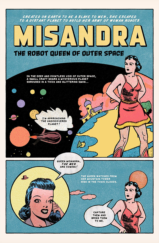Male Tears - Misandra, the robot queen of outer space